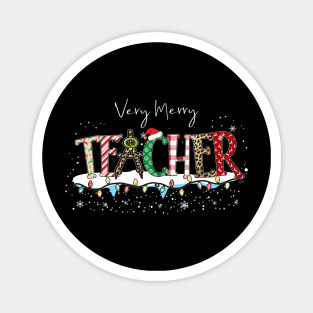 Very Merry Teacher Magnet